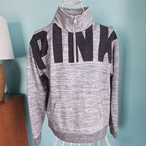 EUC PINK by Victoria's Secret 1/4 Zip Long Sleeve Shirt - Women's Size XS